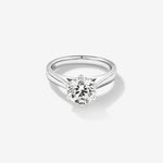 Stunning 2.0 CT Round Moissanite in Solitaire Engagement Ring 1