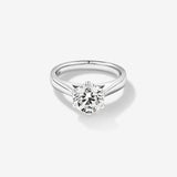 Stunning 2.0 CT Round Moissanite in Solitaire Engagement Ring 1