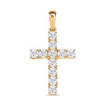 Round Cut Cubic Zirconia in 925 Sterling Silver Necklace 1