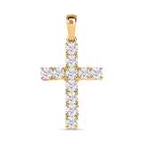 Round Cut Cubic Zirconia in 925 Sterling Silver Necklace 1