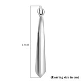 Round Cut Cubic Zirconia in 925 Sterling Silver Earrings 4