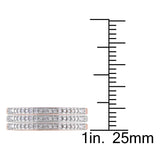 Round Cut Cubic Zirconia in 925 Sterling Silver Wedding Bands 6