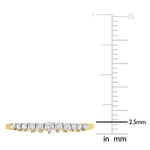 Round Cut Cubic Zirconia in 925 Sterling Silver Wedding Bands 5