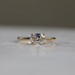 1.0 CT Oval Solitaire CVD F/VS2 Diamond Engagement Ring 5