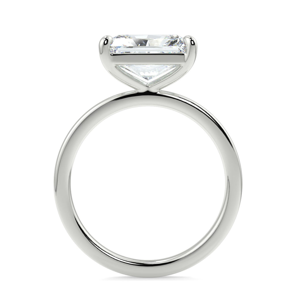 Stunning 2.45 CT East West Radiant Moissanite Engagement Ring with Solitaire Design 6