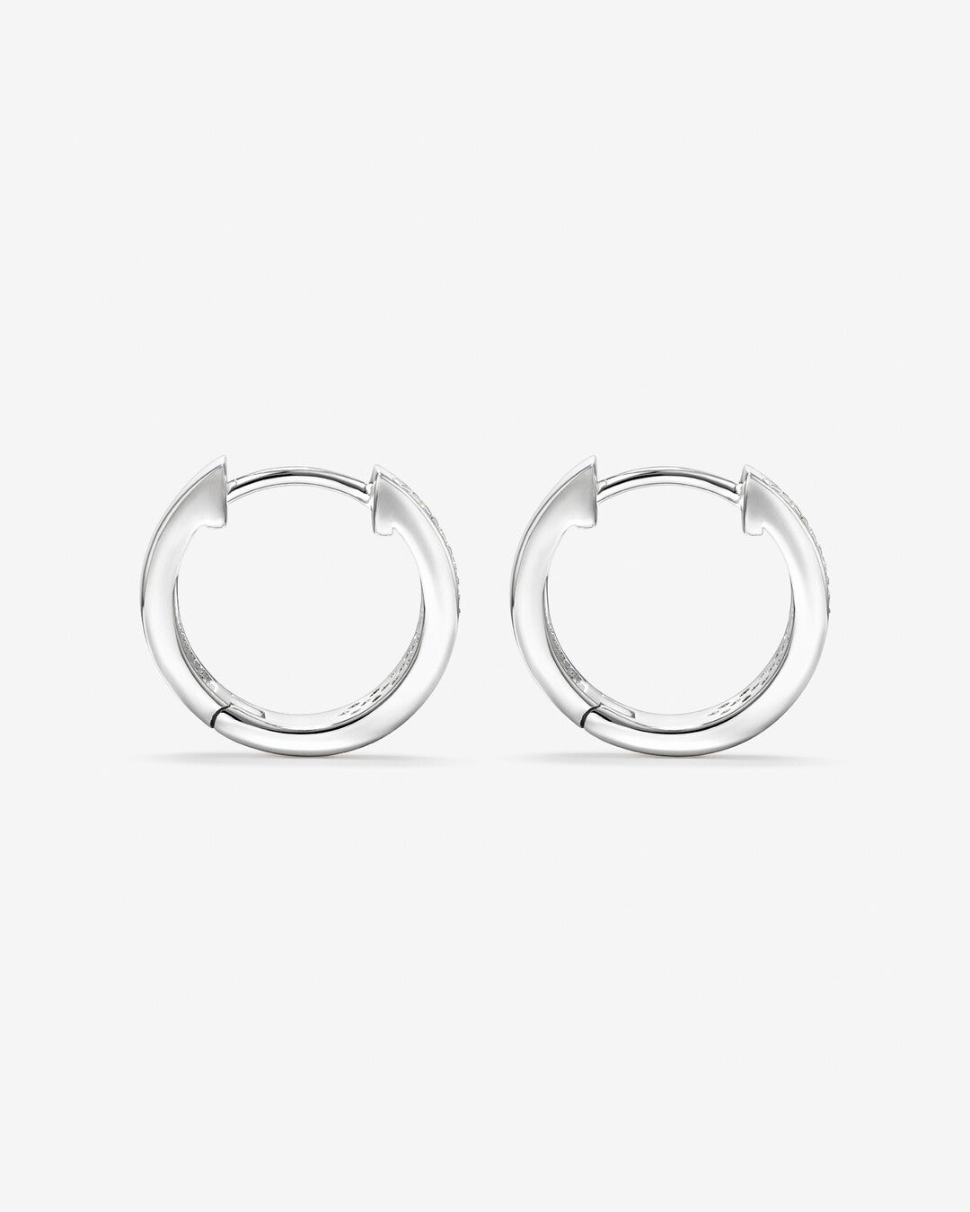 Round Cut Cubic Zirconia in 925 Sterling Silver Earrings 3