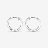 Round Cut Cubic Zirconia in 925 Sterling Silver Earrings 3