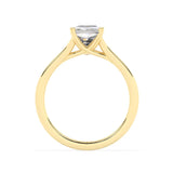 Stunning 2.0 CT Emerald Moissanite Engagement Ring with Split Shank Design 2