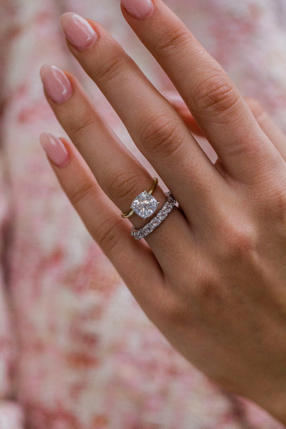 Cushion Cut Solitaire Style Cubic Zirconia in 925 Sterling Silver Ring 3