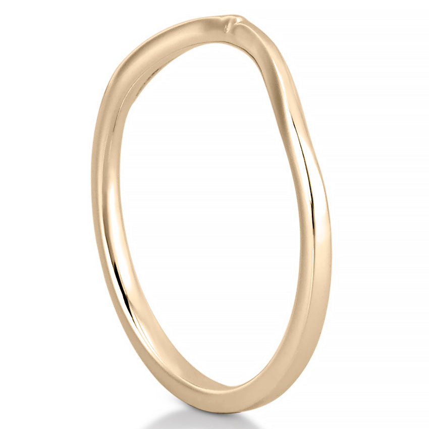 Stunning Curved Metal Wedding Bands 2