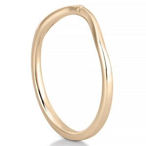 Stunning Curved Metal Wedding Bands