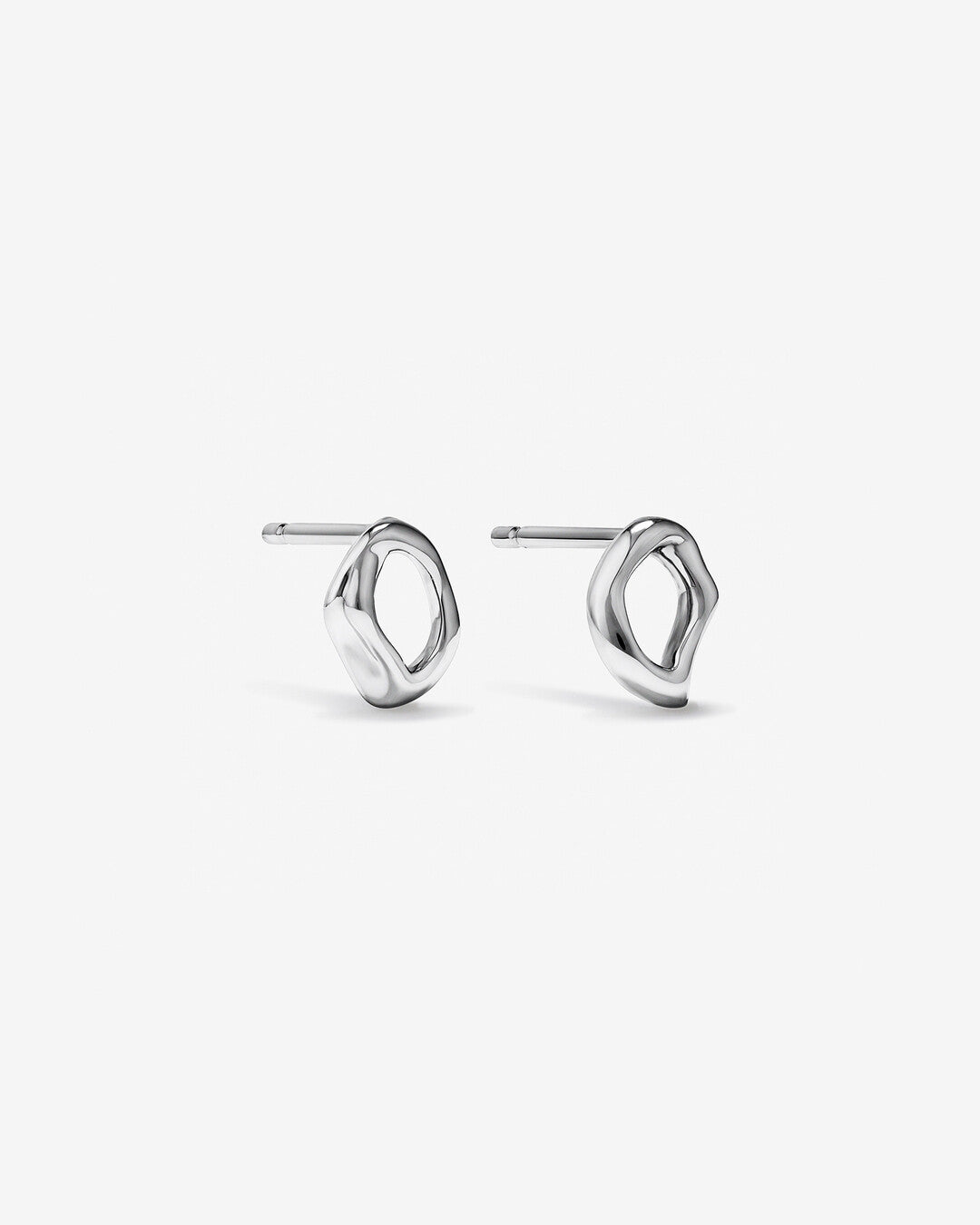 Round Cut Cubic Zirconia in 925 Sterling Silver Earrings 1