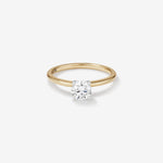Stunning 0.70 CT Round Moissanite Engagement Ring Solitaire Design 1