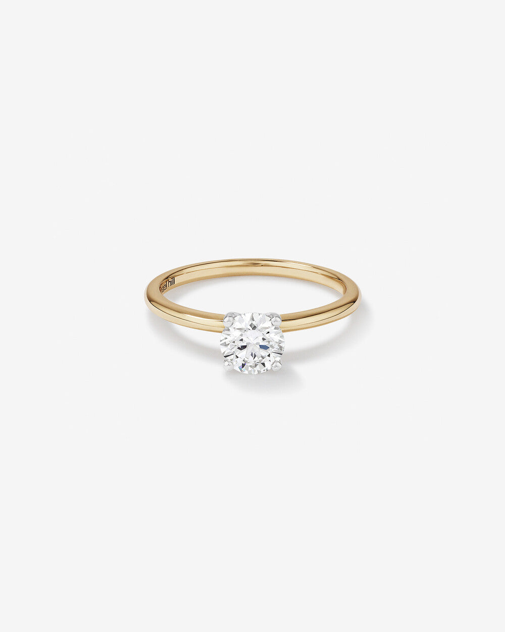 Stunning 0.70 CT Round Moissanite Engagement Ring Solitaire Design 1