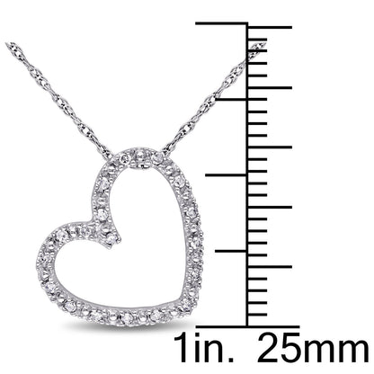Round Cut Cubic Zirconia in 925 Sterling Silver Necklace 6