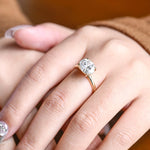 Stunning 1.0 - 2.0 CT Oval Moissanite Engagement Ring with Solitaire Design 2