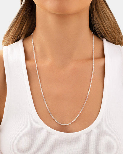 Round Cut Cubic Zirconia in 925 Sterling Silver Necklace 4