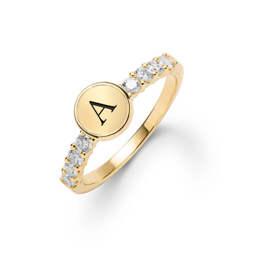 0.96 TCW Round Diamond Lab Made Diamond- April Birthstone Engagement Ring 1