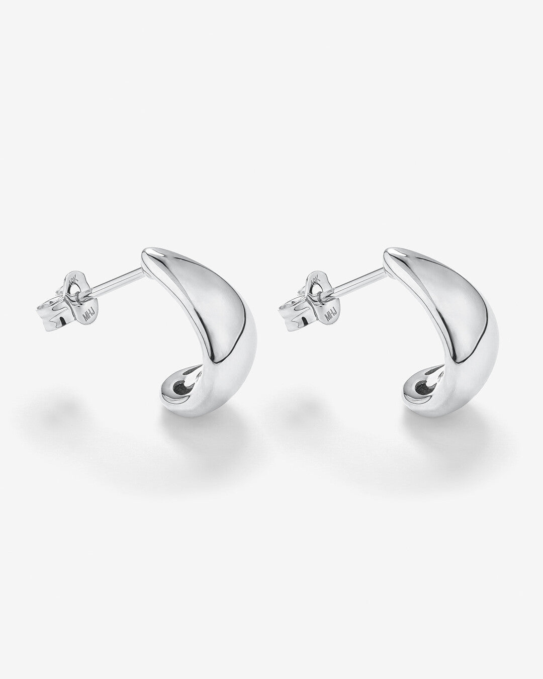 Round Cut Cubic Zirconia in 925 Sterling Silver Earrings 3