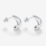 Round Cut Cubic Zirconia in 925 Sterling Silver Earrings 3