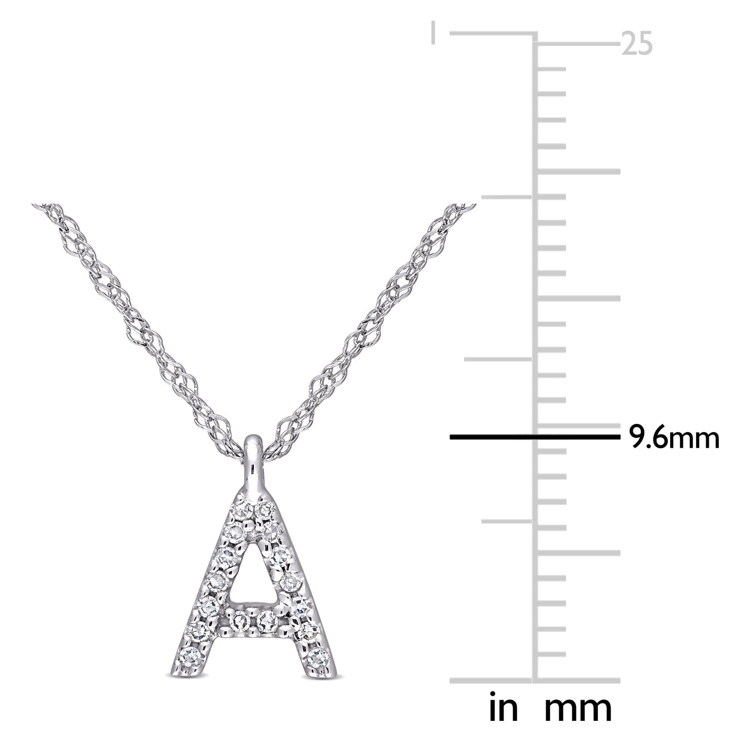 Round Cut Cubic Zirconia in 925 Sterling Silver Necklace 28