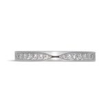 Stunning 0.2 TCW Round Moissanite Stones Full Eternity Wedding Bands 1