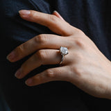 Stunning 1.0 - 2.0 CT Cushion Moissanite Engagement Ring With Solitaire Design 6