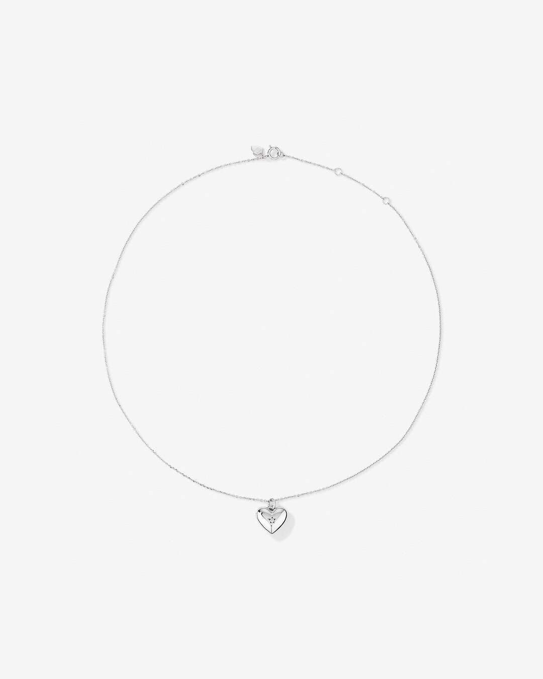 Round Cut Cubic Zirconia in 925 Sterling Silver Necklace 3