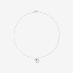 Round Cut Cubic Zirconia in 925 Sterling Silver Necklace 3