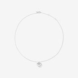 Round Cut Cubic Zirconia in 925 Sterling Silver Necklace 3