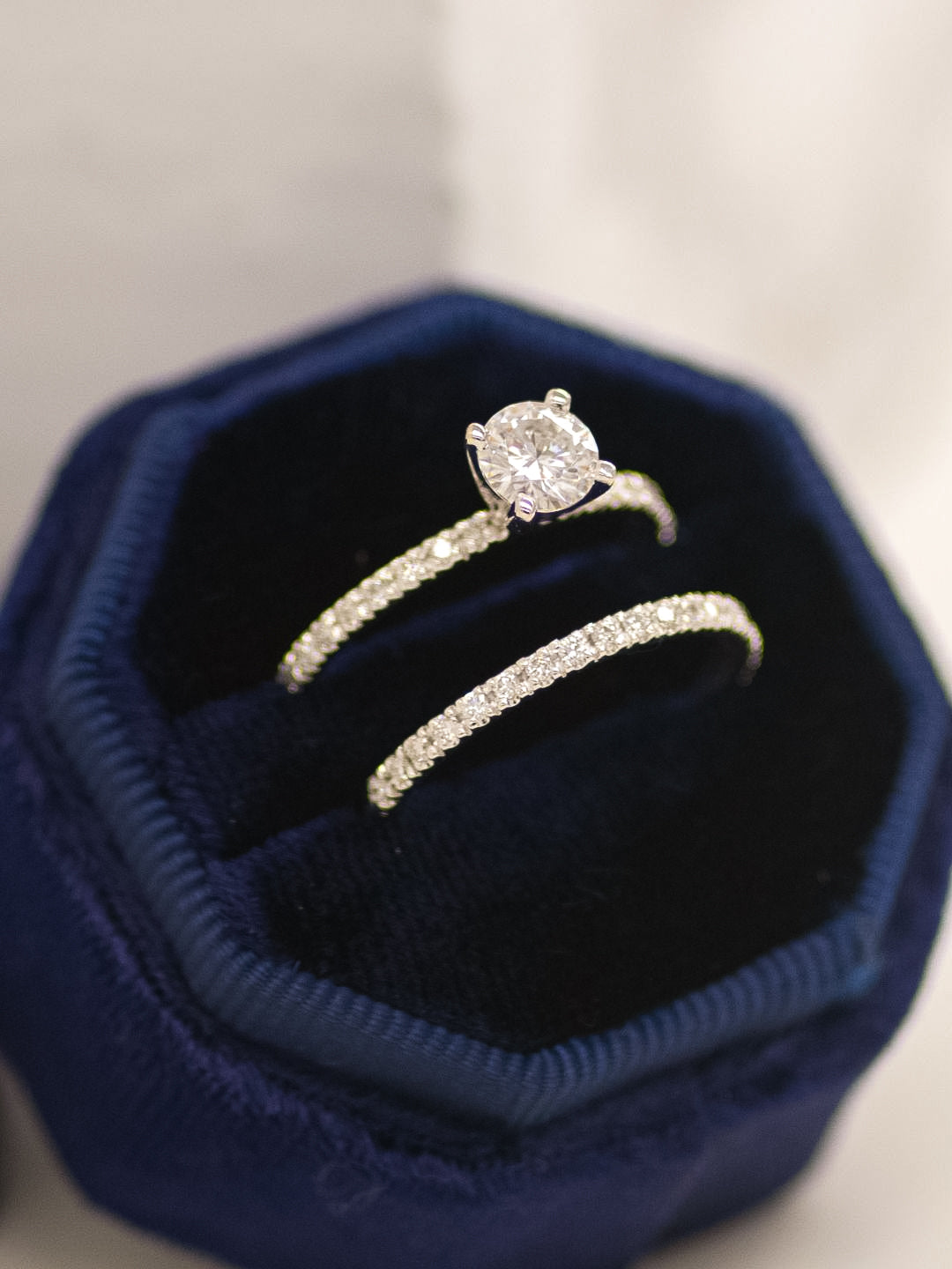 Stunning 0.3 TCW Round Moissanite Stones Full Eternity Wedding Band 7