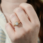 Stunning 0.50-1.50 CT Round Moissanite Engagement Ring With Bezel Design 6