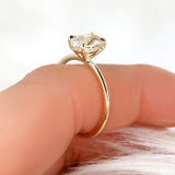 Stunning 1.98 CT Oval Moissanite Engagement Ring with Solitaire Design 3