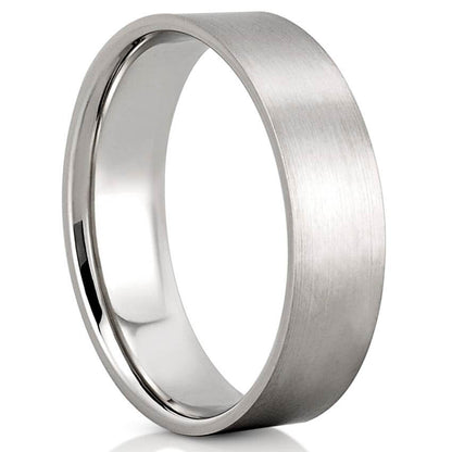 Classic Matte Finish Wedding Band for Men's in Solid Gold 4