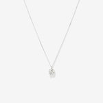 Round Cut Cubic Zirconia in 925 Sterling Silver Necklace 1