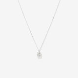 Round Cut Cubic Zirconia in 925 Sterling Silver Necklace 1