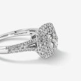Stunning 0.65 CT Round Moissanite Engagement Ring with Cathedral Design 5