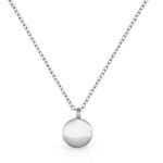 Round Cut Cubic Zirconia in 925 Sterling Silver Necklace 1