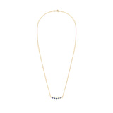 1.32 TCW Round Sapphire Lab Made Diamond- September Birthstone Necklace 5