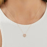 Round Cut Cubic Zirconia in 925 Sterling Silver Necklace 4