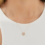 Round Cut Cubic Zirconia in 925 Sterling Silver Necklace 4