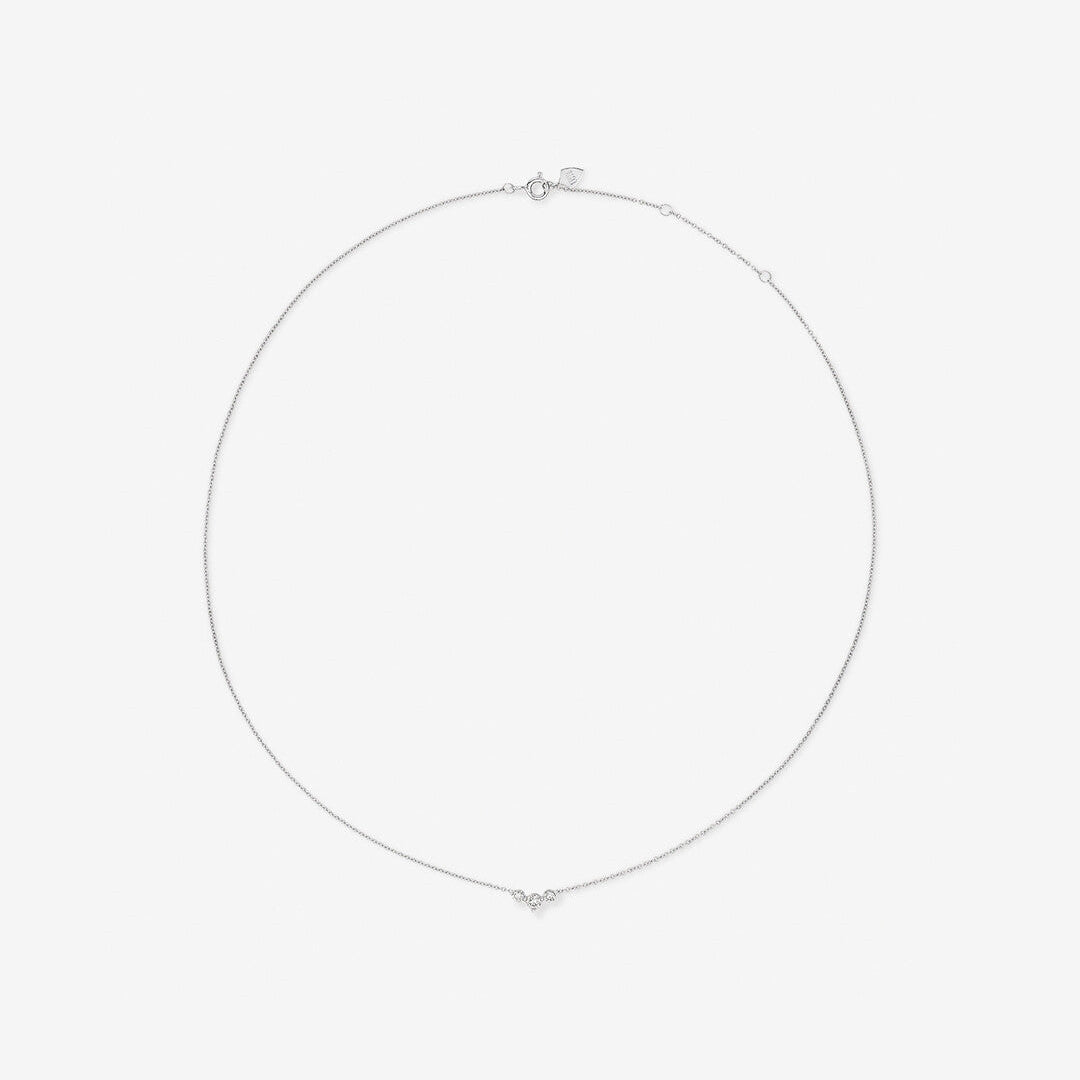 Round Cut Cubic Zirconia in 925 Sterling Silver Necklace 2