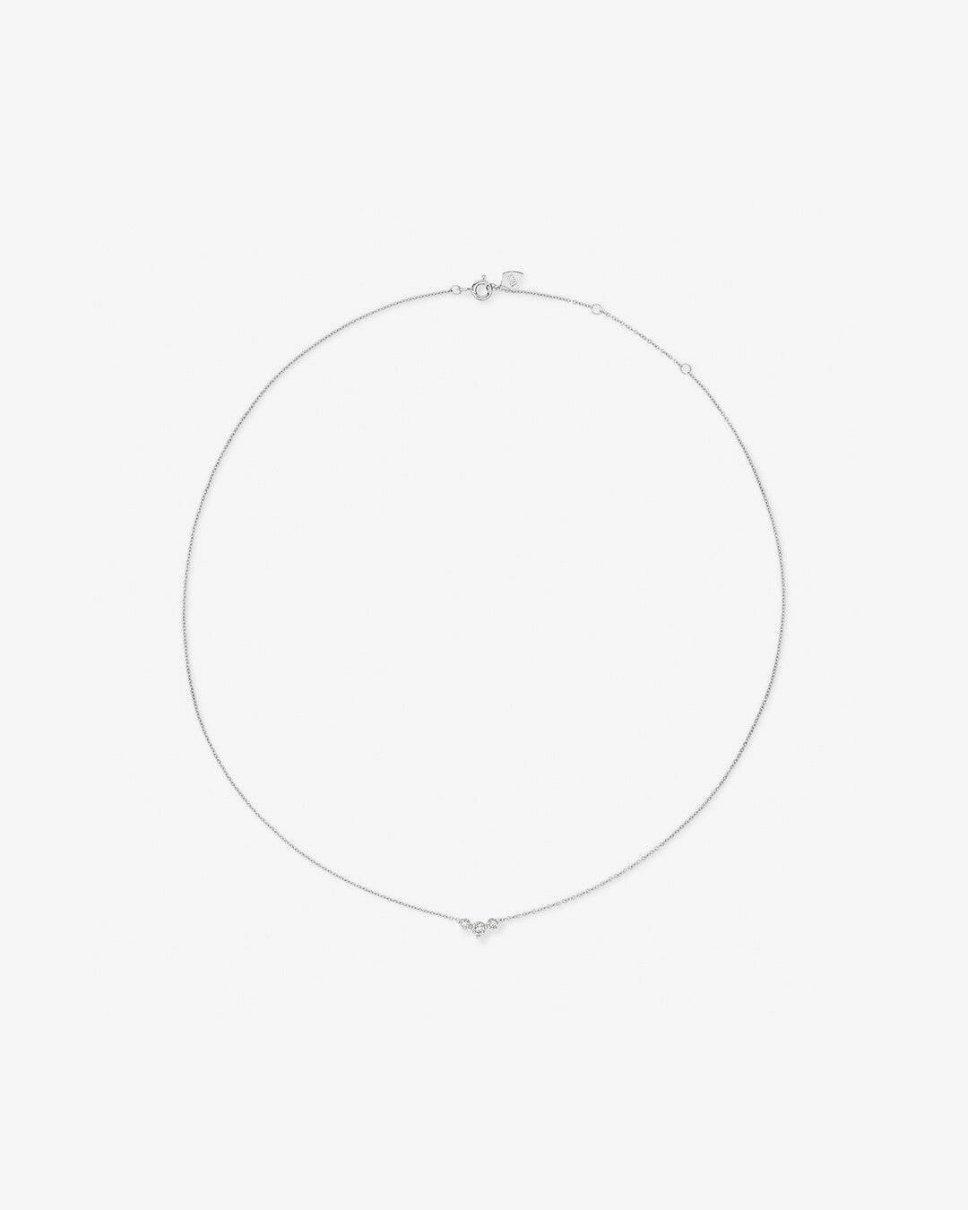 Round Cut Cubic Zirconia in 925 Sterling Silver Necklace 2