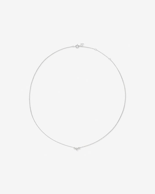 Round Cut Cubic Zirconia in 925 Sterling Silver Necklace 2