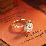 Stunning 3.0 CT Round Moissanite Engagement Ring with Pave Design 4