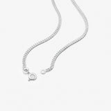 Round Cut Cubic Zirconia in 925 Sterling Silver Necklace 2
