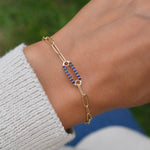 2.52 TCW Round Sapphire Lab Made Diamond- September Birthstone Bracelets 6