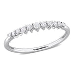 Round Cut Cubic Zirconia in 925 Sterling Silver Wedding Bands 13