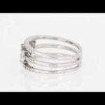 Round Cut Cubic Zirconia in 925 Sterling Silver Wedding Bands 7