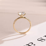 Stunning 0.5 - 1.5 CT Round Moissanite Engagement Ring With Solitaire Design 9